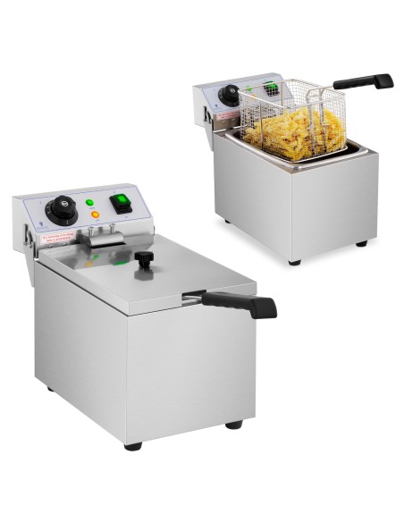 230V 3200W 8 L elektrinė gastronominė gruzdintuvė 230V 3200W 8 L elektrinė gastronominė gruzdintuvė
