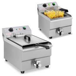 Elektrinė gruzdintuvė su čiaupu 230 V 3500W 16 L