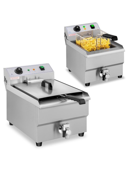 Elektrinė gruzdintuvė su čiaupu 230 V 3500W 16 L