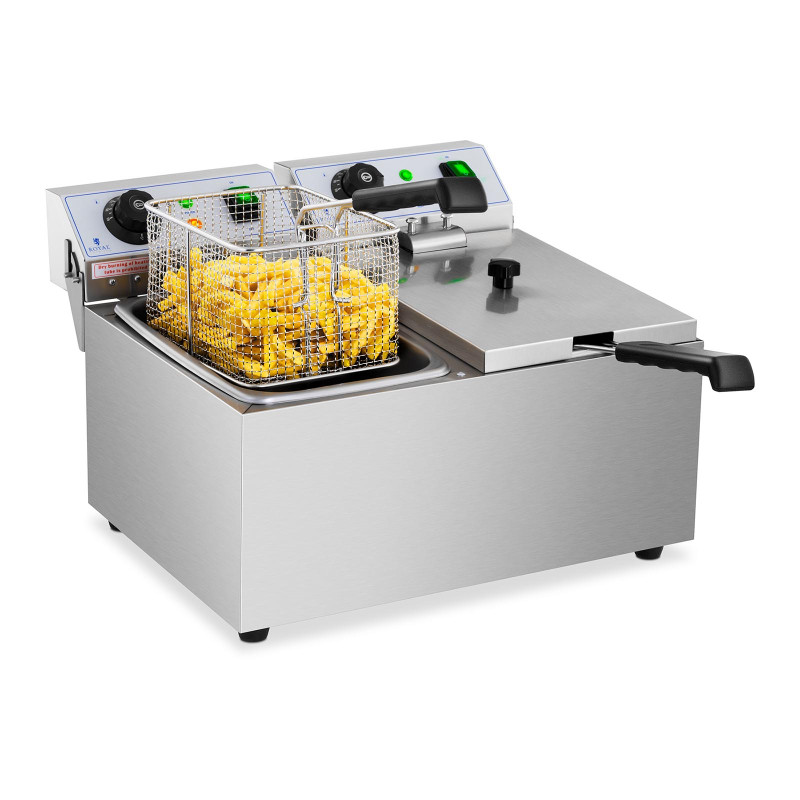 Elektrinė dviguba gruzdintuvė 230 V 2 x 3200 W 2 x 8 L
