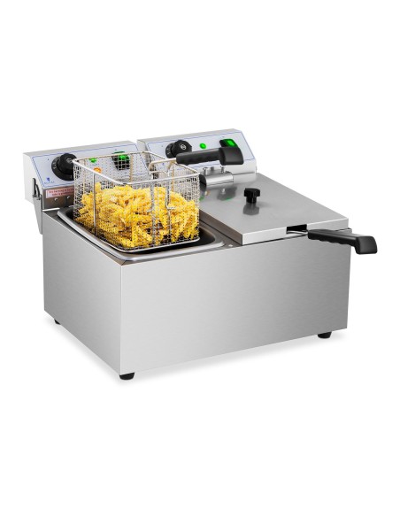 Elektrinė dviguba gruzdintuvė 230 V 2 x 3200 W 2 x 8 L Elektrinė dviguba gruzdintuvė 230 V 2 x 3200 W 2 x 8 L