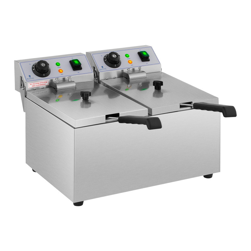 Elektrinė dviguba gruzdintuvė 230 V 2 x 3200 W 2 x 8 L