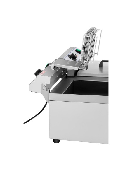 Elektrinė dviguba gruzdintuvė su čiaupu 230 V 2 x 3000W 2 x 10 L Elektrinė dviguba gruzdintuvė su čiaupu 230 V 2 x 3000W 2 x 10 L