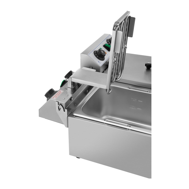 2 x 3200 W LAIKMATIS 230 V 2 x 10 L gastronominė elektrinė gruzdintuvė