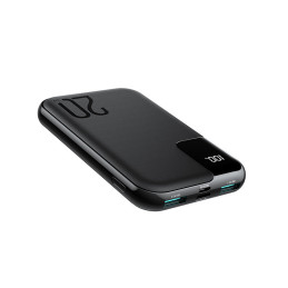Powerbank 10000mAh 20W greitas įkrovimas 2xUSB 1xUSB-C juodas