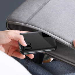 Powerbank 10000mAh 20W greitas įkrovimas 2xUSB 1xUSB-C juodas