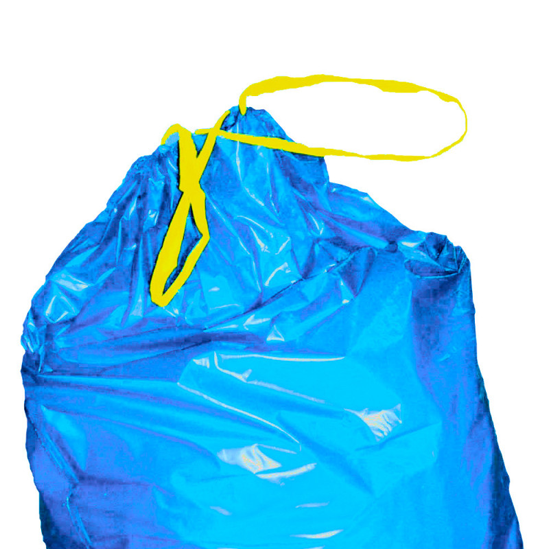 Šiukšlių maišai LDPE 35 mikronai, rulonas po 10 vnt. - mėlyna 60L Šiukšlių maišai LDPE 35 mikronai, rulonas po 10 vnt. - mėlyna 60L