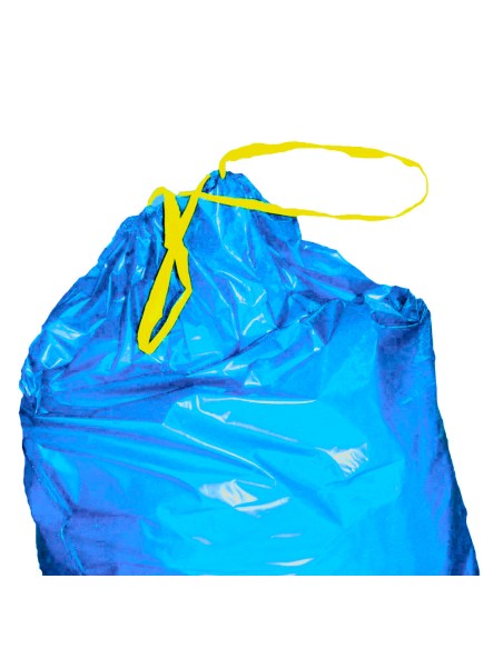 Šiukšlių maišai LDPE 35 mikronai, rulonas 25vnt. - mėlyna 110L