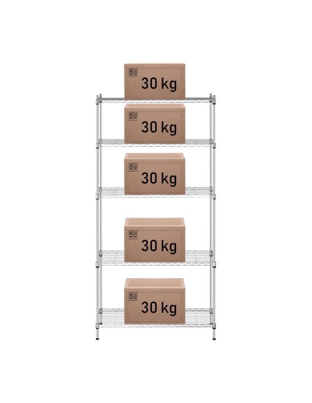 Ažūrinė vielos laikymo lentyna pilka 180x90x35cm iki 150kg Ažūrinė vielos laikymo lentyna pilka 180x90x35cm iki 150kg