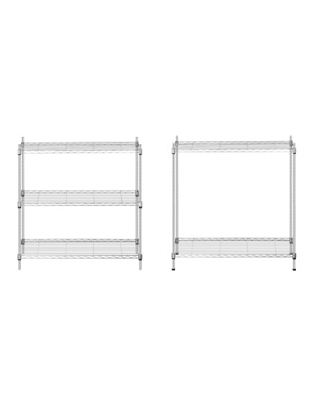 Ažūrinė vielos laikymo lentyna pilka 180x90x35cm iki 150kg Ažūrinė vielos laikymo lentyna pilka 180x90x35cm iki 150kg