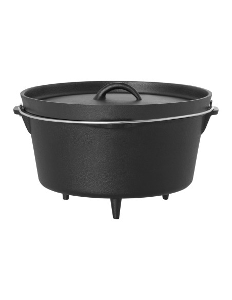 Katilinis ketaus medžioklės puodas laužo griliui sk. 31,5cm 7,2L + PĖDOS Katilinis ketaus medžioklės puodas laužo griliui sk. 31,5cm 7,2L + PĖDOS