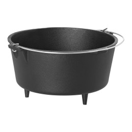 Katilinis ketaus medžioklės puodas laužo griliui sk. 31,5cm 7,2L + PĖDOS