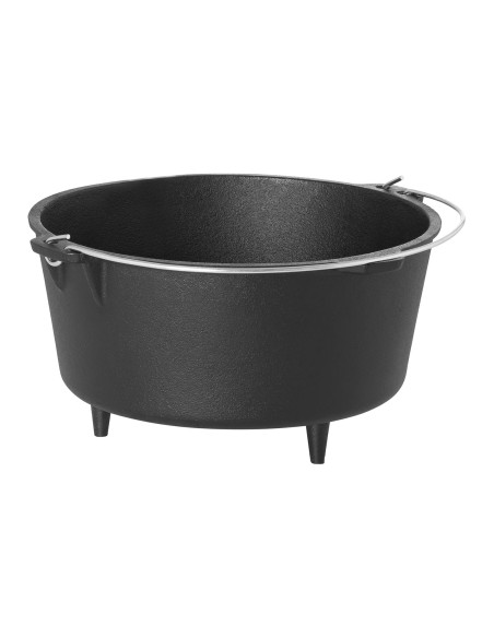 Katilinis ketaus medžioklės puodas laužo griliui sk. 31,5cm 7,2L + PĖDOS Katilinis ketaus medžioklės puodas laužo griliui sk. 31,5cm 7,2L + PĖDOS