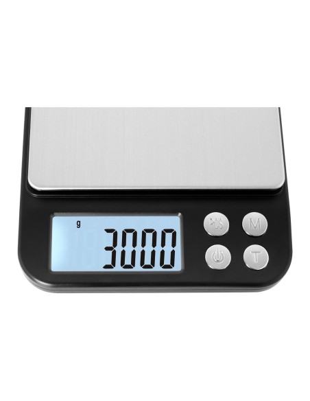 Elektroninės virtuvinės svarstyklės su vienetų skaičiavimo funkcija 3kg / 0,1g Elektroninės virtuvinės svarstyklės su vienetų skaičiavimo funkcija 3kg / 0,1g
