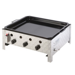 Dujinė keptuvė dujinė grilis su keptuve 3 - degiklis PELVIS 10 kW