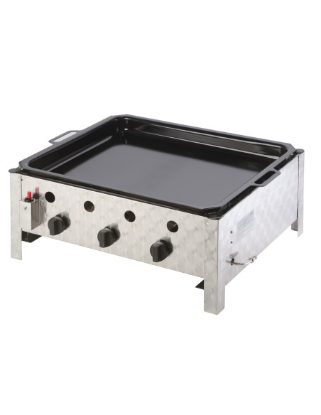 Dujinė keptuvė dujinė grilis su keptuve 3 - degiklis PELVIS 10 kW Dujinė keptuvė dujinė grilis su keptuve 3 - degiklis PELVIS 10 kW