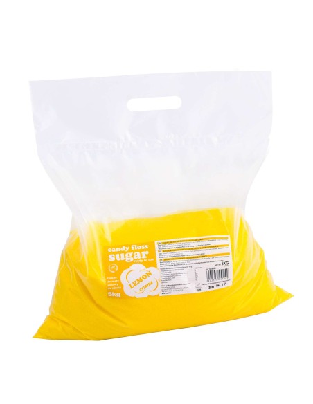 Spalvingo skonio cukrus cukraus vatai geltonos citrinos skonio 5kg Spalvingo skonio cukrus cukraus vatai geltonos citrinos skonio 5kg
