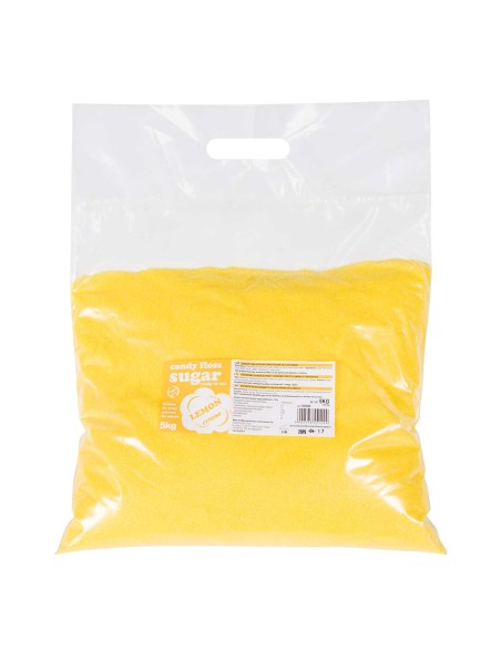 Spalvingo skonio cukrus cukraus vatai geltonos citrinos skonio 5kg Spalvingo skonio cukrus cukraus vatai geltonos citrinos skonio 5kg
