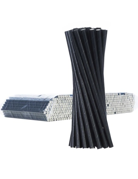 BIO ekologiški popieriniai šiaudeliai PAPER STRAWS 6/205mm - juodi 500vnt. BIO ekologiški popieriniai šiaudeliai PAPER STRAWS 6/205mm - juodi 500vnt.