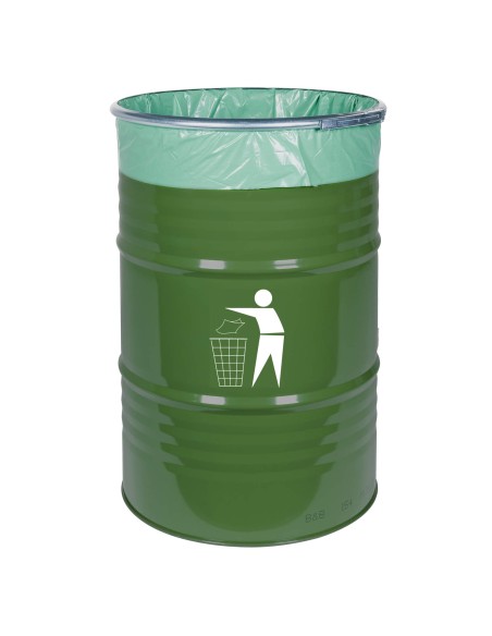 Lauko šiukšliadėžė, patvari plieninė šiukšliadėžė, 200L BARREL Lauko šiukšliadėžė, patvari plieninė šiukšliadėžė, 200L BARREL