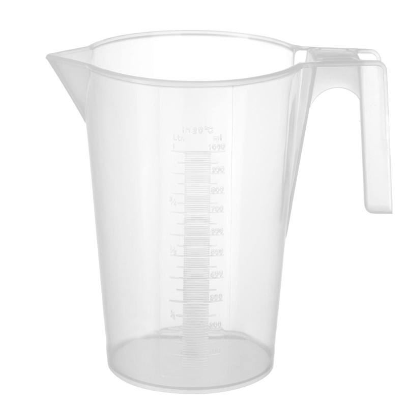Virtuvinis matavimo ąsotis su matavimo puodeliu iš polipropileno, sukraunamas 1L - HENDI 567821