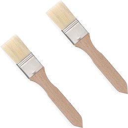 Konditerinis teptukas tepimui ir plokščias 40x210mm RINKINYS 2 vnt. - HENDI 515327