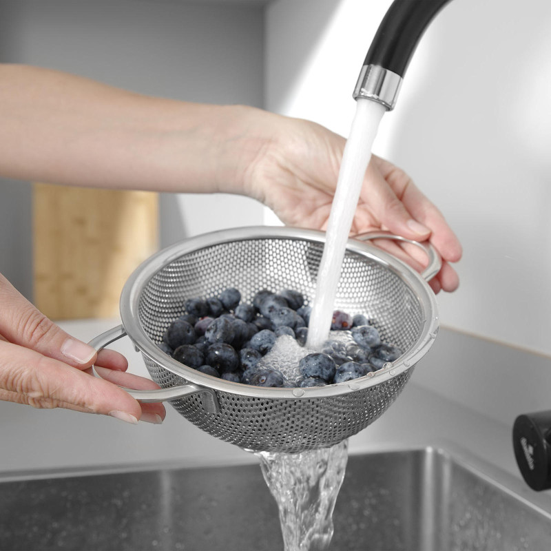 Perforuoto plieno koštuvo kubilas, sk. 160 mm – HENDI 535295