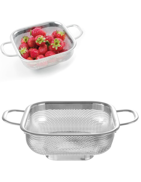 Kvadratinė plieninė filtravimo vonia 169x169mm - HENDI 535271