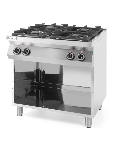 Kitchen Line 4 degiklių dujinė viryklė su atviru pagrindu, kurio plotis 800 mm 700 mm Kitchen Line 4 degiklių dujinė viryklė su atviru pagrindu, kurio plotis 800 mm 700 mm