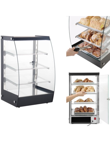 Neutrali savitarnos vitrina indų pateikimui ir patiekimui LED plotis 415mm Neutrali savitarnos vitrina indų pateikimui ir patiekimui LED plotis 415mm