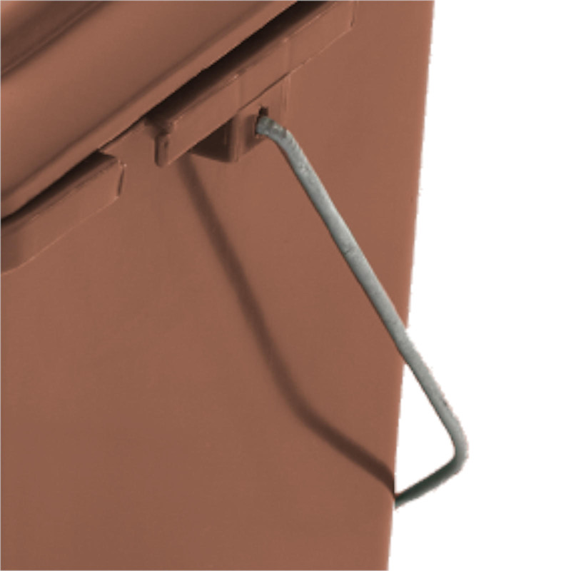 Krepšinis konteineris šiukšlėms ir BIO atliekoms rūšiuoti - rudas 10L