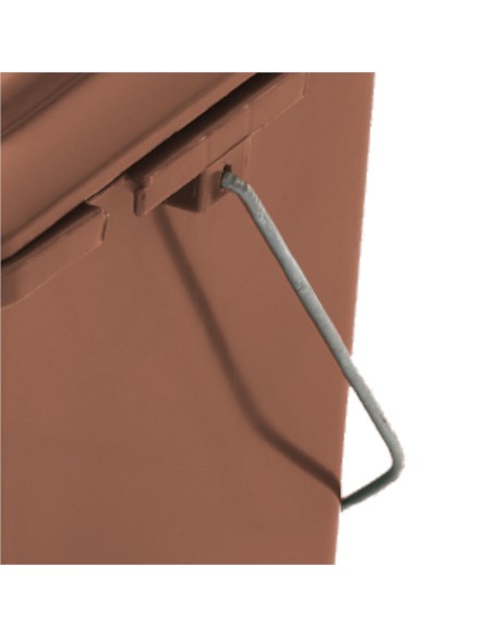 Krepšinis konteineris šiukšlėms ir BIO atliekoms rūšiuoti - rudas 10L