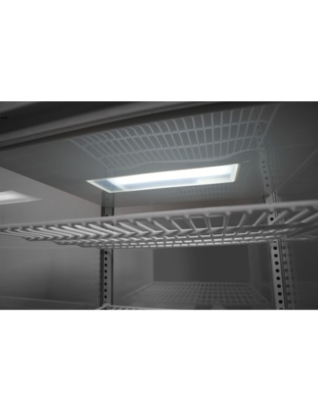 Šaldoma konditerijos vitrina su 4 lentynomis 98L LED - juoda