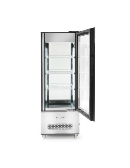 Šaldoma konditerijos vitrina ant ratukų 3 lentynos LED 400L