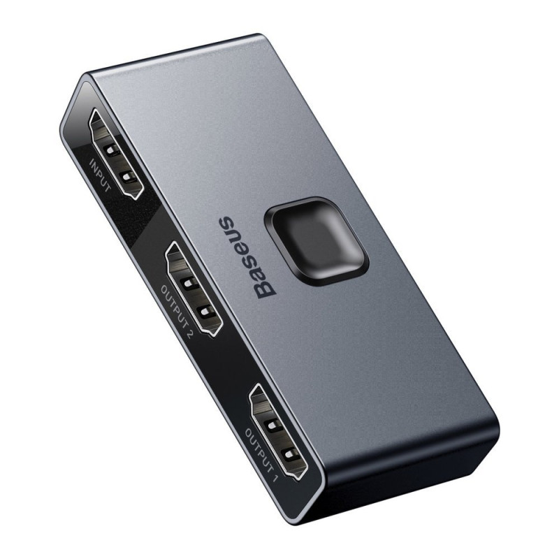 Jungiklio skirstytuvo jungiklis HDMI 2x HDMI 4K 30 Hz dvikryptis pilkas