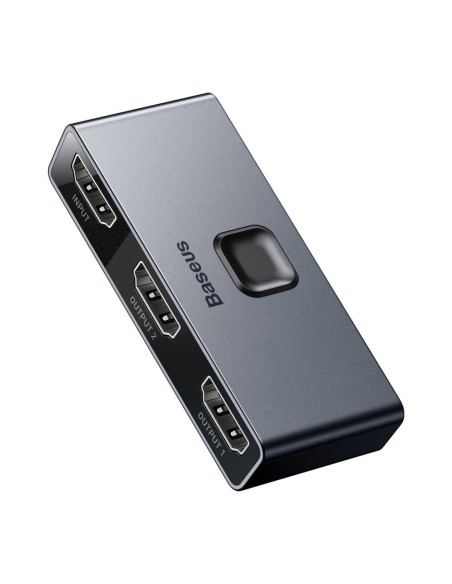 Jungiklio skirstytuvo jungiklis HDMI 2x HDMI 4K 30 Hz dvikryptis pilkas Jungiklio skirstytuvo jungiklis HDMI 2x HDMI 4K 30 Hz dvikryptis pilkas
