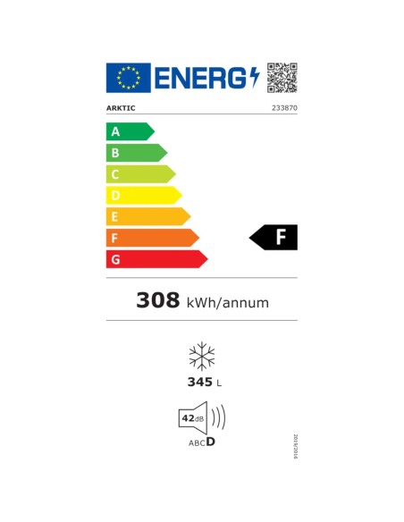 Energiją taupantis krūtinės šaldiklis A+ iki -26C LED 354L