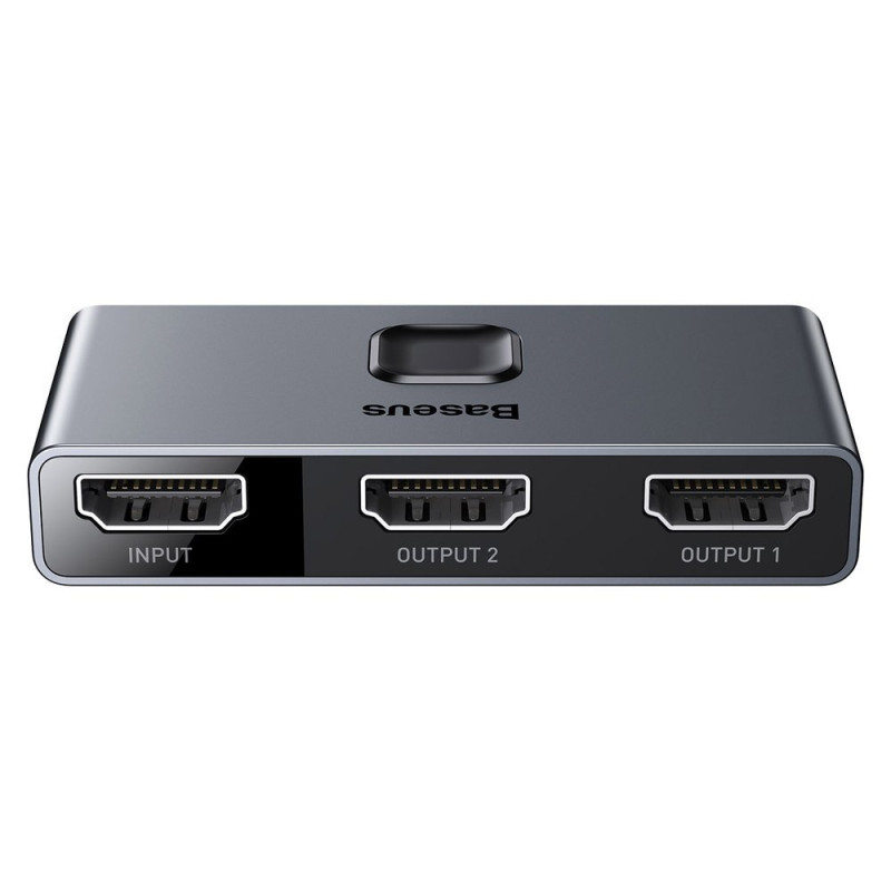 Jungiklio skirstytuvo jungiklis HDMI 2x HDMI 4K 30 Hz dvikryptis pilkas