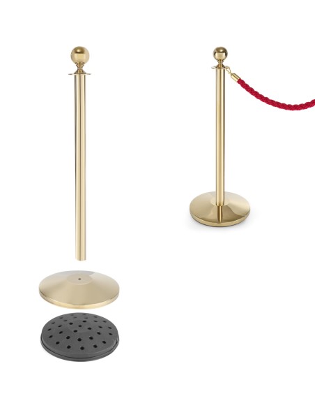 Plieninis barjerinis stulpas, aukštis 93cm - auksinis