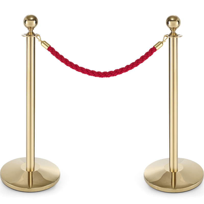 Plieninis barjerinis stulpas, aukštis 93cm - auksinis