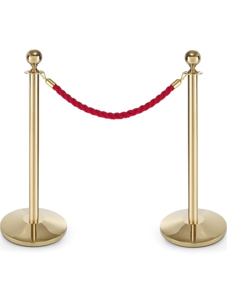 Plieninis barjerinis stulpas, aukštis 93cm - auksinis