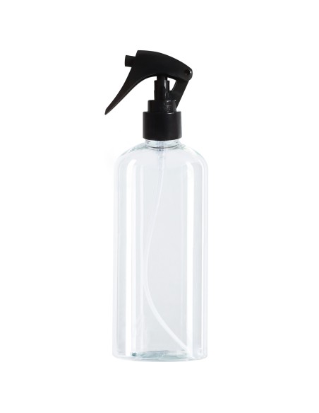 PET buteliukas su purškiamu juodu 24/410 skaidrus 400ml PET buteliukas su purškiamu juodu 24/410 skaidrus 400ml