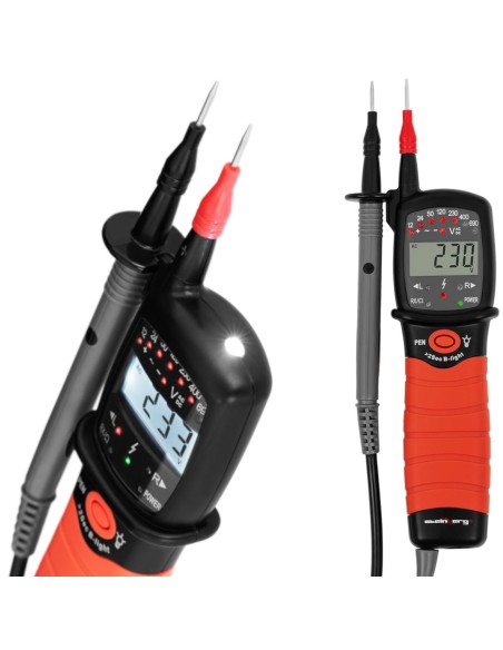 AC/DC įtampos matuoklis, diapazonas 12V - 690V LCD AC/DC įtampos matuoklis, diapazonas 12V - 690V LCD