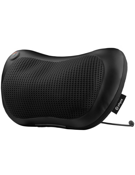 Kūno kaklo ir nugaros masažo pagalvė 12V/230V 24W juoda Kūno kaklo ir nugaros masažo pagalvė 12V/230V 24W juoda
