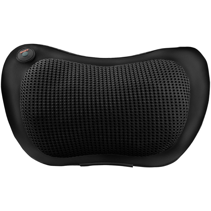 Kūno kaklo ir nugaros masažo pagalvė 12V/230V 24W juoda