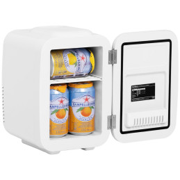 Mini turistinis auto šaldytuvas 2in1 4L 12V / 230V baltas