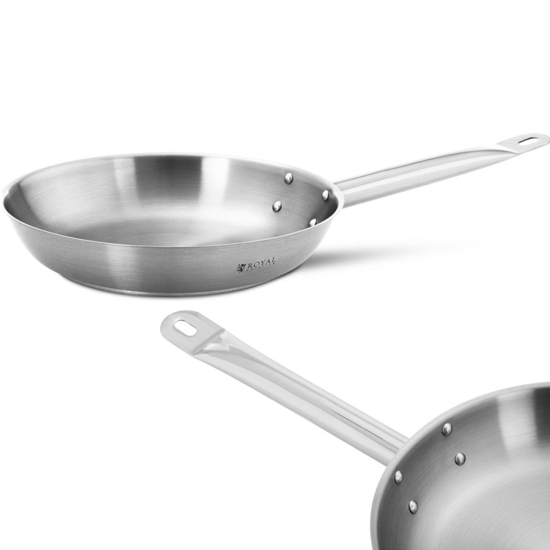 Nerūdijančio plieno keptuvės dujų indukcija sk. 26 cm Nerūdijančio plieno keptuvės dujų indukcija sk. 26 cm