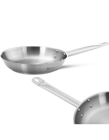 Nerūdijančio plieno keptuvės dujų indukcija sk. 26 cm Nerūdijančio plieno keptuvės dujų indukcija sk. 26 cm