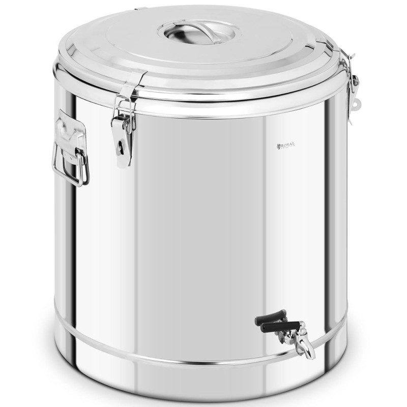 70L plieninis maitinimo termosas su čiaupu gėrimų transportavimui