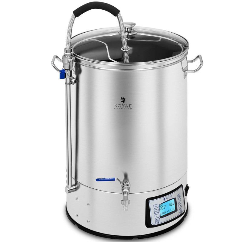 Košės virdulys alaus gamybai nerūdijančio plieno 2500W LCD 40L